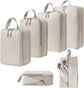 6pcs Packing Cubes Set Compression Bags & Organizers for Travel Suitcases