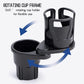 2-in-1 Car Cup Holder Expander - Adjustable Multifunctional Organizer for Travel Use