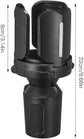Adjustable Car Cup Holder Expander - Adapter Fits 2.95in Bottles or Cups