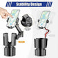 Car Cup Holder with Phone Mount - Adjustable Rotatable Expander for Cell Phone & Drink