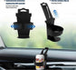 2pcs Car Cup Holders - Door & Window Mounted Drink Holder Set