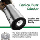 Electric Coffee Grinder - USB Rechargeable Portable Bean Mill for Home Use