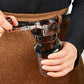 Mini Manual Coffee Grinder - Acrylic Hand Grinder with Adjustable Ceramic Burr