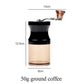 Mini Manual Coffee Grinder - Acrylic Hand Grinder with Adjustable Ceramic Burr