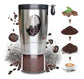 Manual Coffee Grinder - Foldable Hand Crank, Stainless Steel, Adjustable, Portable