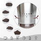 Manual Coffee Grinder - Foldable Hand Crank, Stainless Steel, Adjustable, Portable