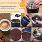 200W Electric Coffee Grinder - Stainless Steel Blades, Overheat Protection, Portable Mill
