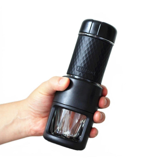 Manual Coffee Grinder - Hand Capsule Coffee Maker & Seasoning Grinder Combo Tool