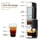 Manual Coffee Grinder - Hand Capsule Coffee Maker & Seasoning Grinder Combo Tool
