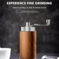 Manual Coffee Grinder - Burr Hand Mill, Portable Grinder for Travel and Camping