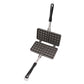 Manual Waffle Maker - Double Nonstick Aluminum Alloy Waffle Mold for Hash Browns, Pancakes