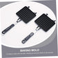 Waffle Mold Pan - Aluminum Nonstick Waffle Baking Dish for DIY Breakfast Waffles