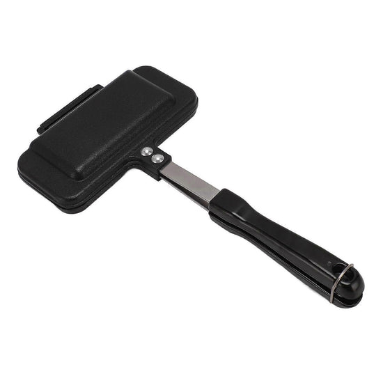 Stovetop Waffle Pan - Portable Nonstick Aluminum Waffle Maker for Family Breakfast (Type A)