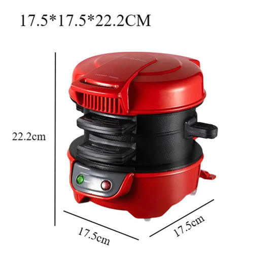 Mini Sandwich & Waffle Maker - Easy to Clean Plates, Also for Burgers and Breakfast Cakes