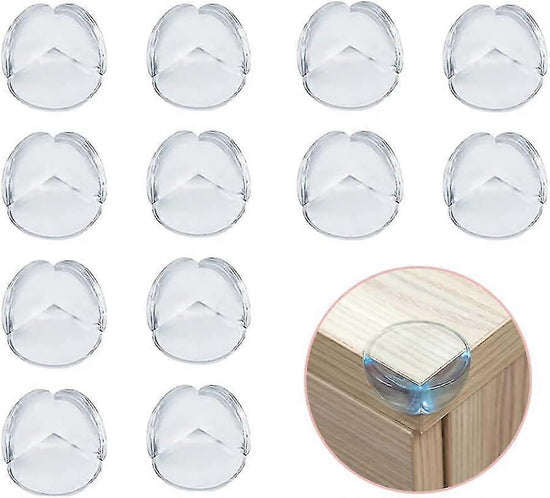 12pcs Babies Corner Protectors - Reinforced Transparent Table Corner Guards for Home security