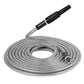50ft Metal Garden Hose - Retractable Water Hose with Strong Outer Shell, Flexible Design