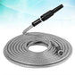 50ft Metal Garden Hose - Retractable Water Hose with Strong Outer Shell, Flexible Design