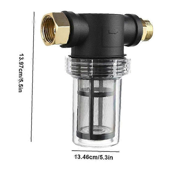 Garden Hose Sediment Filter - Water Filter for Pressure Washer Garden Hose Inlet