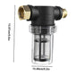 Garden Hose Sediment Filter - Water Filter for Pressure Washer Garden Hose Inlet