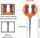 Garden Hose Guide Stakes - Metal Spiked Stakes to Prevent Hose Damage, Decorative Design