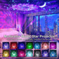 4-in-1 Galaxy Projector with Tooth Serrated Remote - 18 Sky Patterns