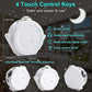 4-in-1 Galaxy Projector with Tooth Serrated Remote - 18 Sky Patterns