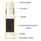 4pcs Carbon Water Filter Cartridges for Kitchen Use (2 Yellow + 2 White)
