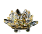 Artificial Crystal Lotus Buddhism Ornament Feng Shui Home Decor Collection Gift-Yellow