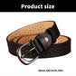 Adjustable Vintage Wide Leather Belt for Jeans, Fashion Accessory