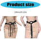 Retro Unisex Tassel Leather Belt with Hollow Out Waistband for Casual or Business