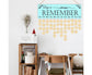 Wooden Wall Hanging DIY Calender Birthday Reminder Plaque Pendant Home Decor- F