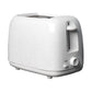 Stainless Steel 2-Slice White Toaster, Wide Slot, Adjustable Browning