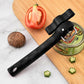 Manual Stainless Steel Can Opener, No Sharp Edges, Black, Restaurant & Kitchen Use