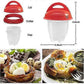 6 Pcs Silicone Egg Cooker Poacher Cups, Food Grade