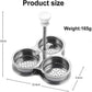 Stainless Steel 3-Compartment Egg Cooker Pot with Steam Basket