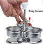 Stainless Steel 3-Compartment Egg Cooker Pot with Steam Basket
