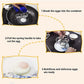 Stainless Steel 3-Compartment Egg Cooker Pot with Steam Basket