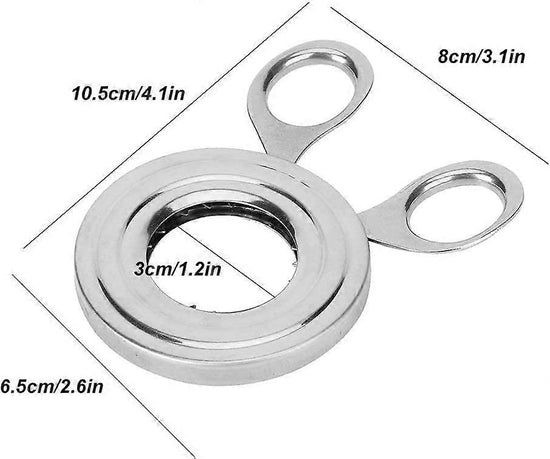 Stainless Steel Egg Beater, Opener, Cutter, Peeler Set