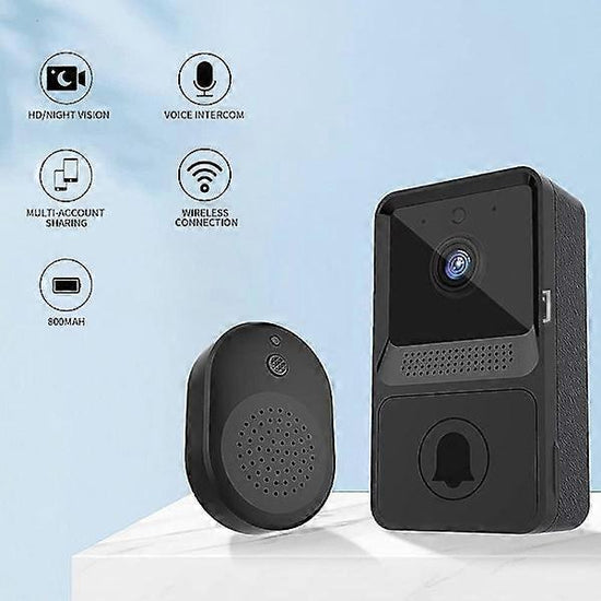 Wireless Smart Video Doorbell, Night Vision Security Camera