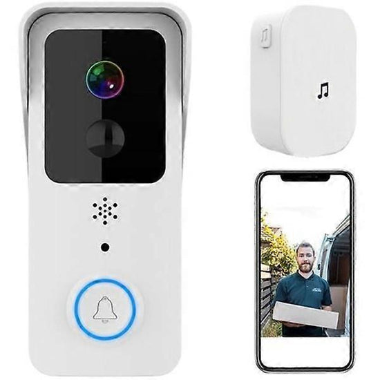 T32-1080P Wireless Video Doorbell with Indoor Chime, Macaron Color