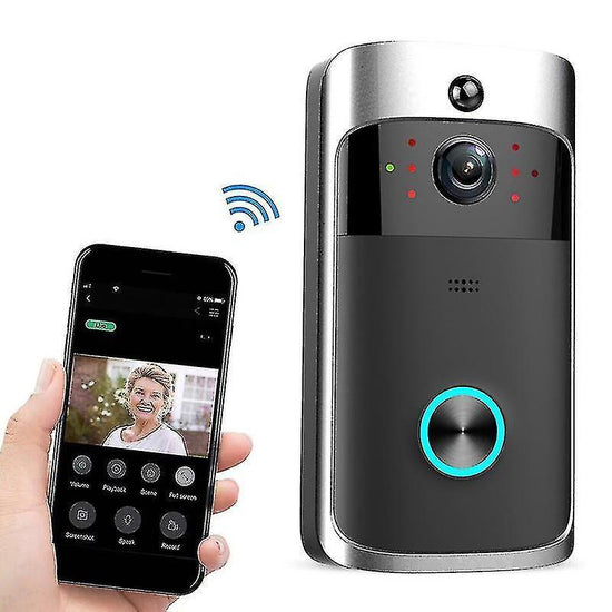 WiFi Remote Monitoring Video Doorbell, Infrared Night Vision