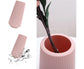 Plastic Nordic Style Vase Dried Flower Arrangement Pot Holder Home Office Decor-Milky White
