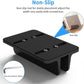 Vertical Aluminum Laptop Stand, Adjustable Desk Holder, Black