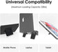 Set of 2 Mini Black Laptop Stands, Invisible Foldable Lightweight Holder for Laptop/Tablet