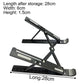 Foldable Adjustable ABS Laptop Stand, Ergonomic Tablet/Computer Holder