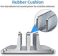 Double Vertical Aluminum Laptop Stand, Adjustable Desk Holder