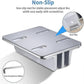 Double Vertical Aluminum Laptop Stand, Adjustable Desk Holder