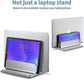 Double Vertical Aluminum Laptop Stand, Adjustable Desk Holder