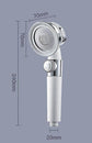 High Pressure Bathroom Shower Head, Jet Handheld Sprinkler