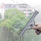 Gray Shower Squeegee, Multi-Purpose Glass Cleaner